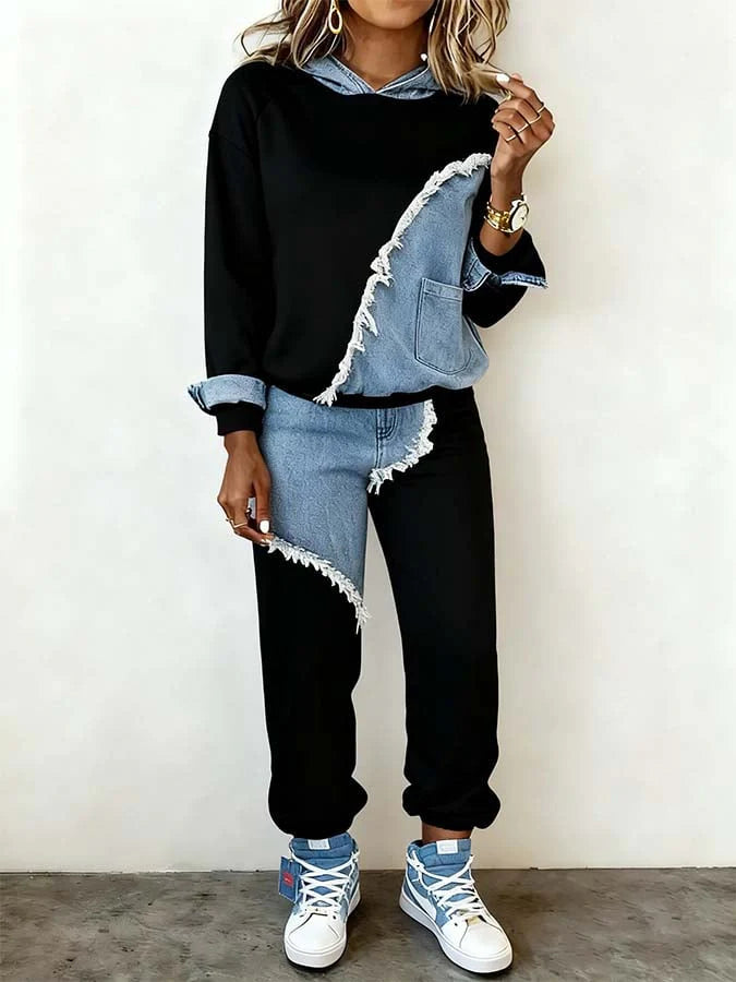 Women's Fashion Ankle-tied Long Sports Sweater Suit