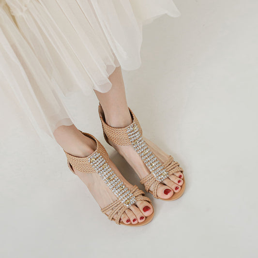 Women's Summer Sandals Rhinestone Non-slip