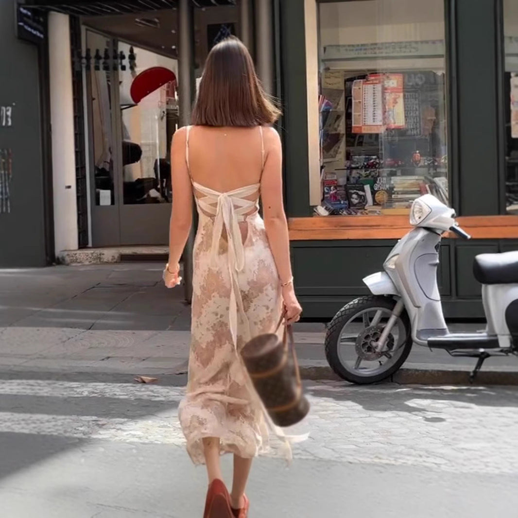 Sophisticated Vintage Slip Maxi Dress
