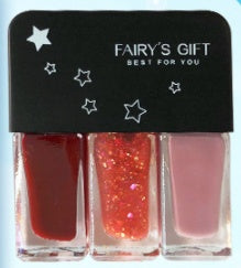 Three-in-one DIY No-bake Tearable Sequined Nail Polish Set