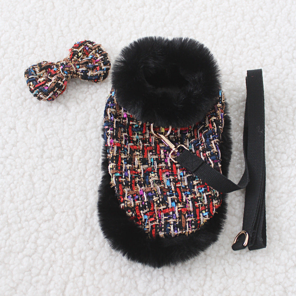 Dog Classic Style Cloak Pet Chest Strap Hand Holding Rope