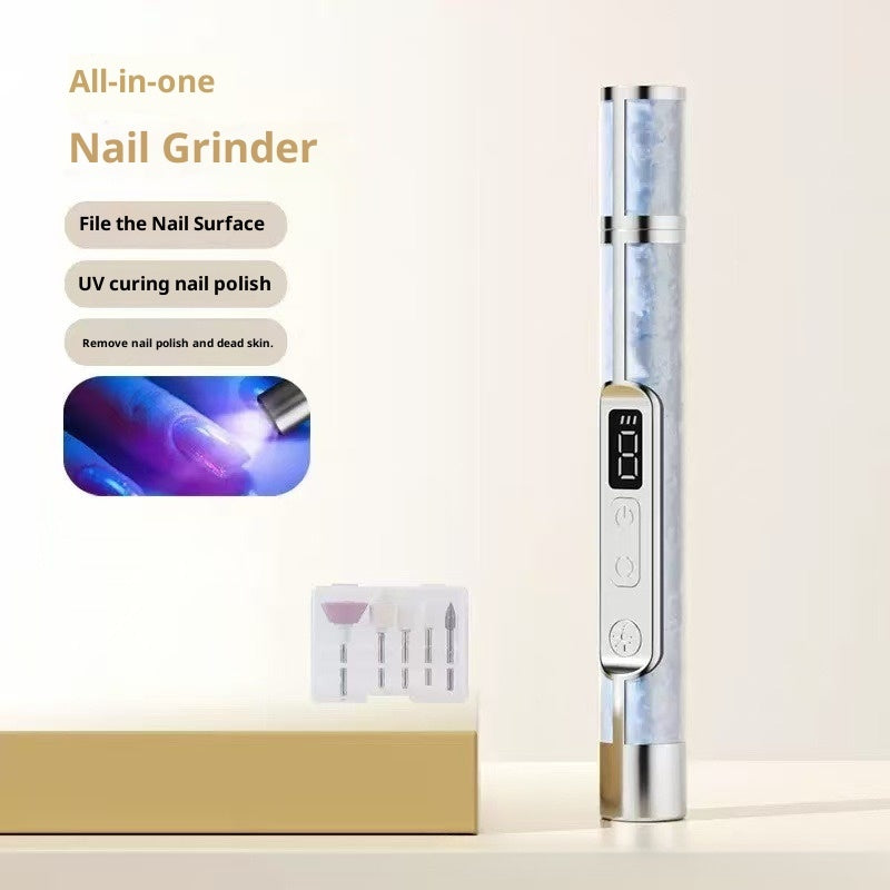LCD Display 2-in-1 Polishing And Baking Lamp Electric Nail Grinder