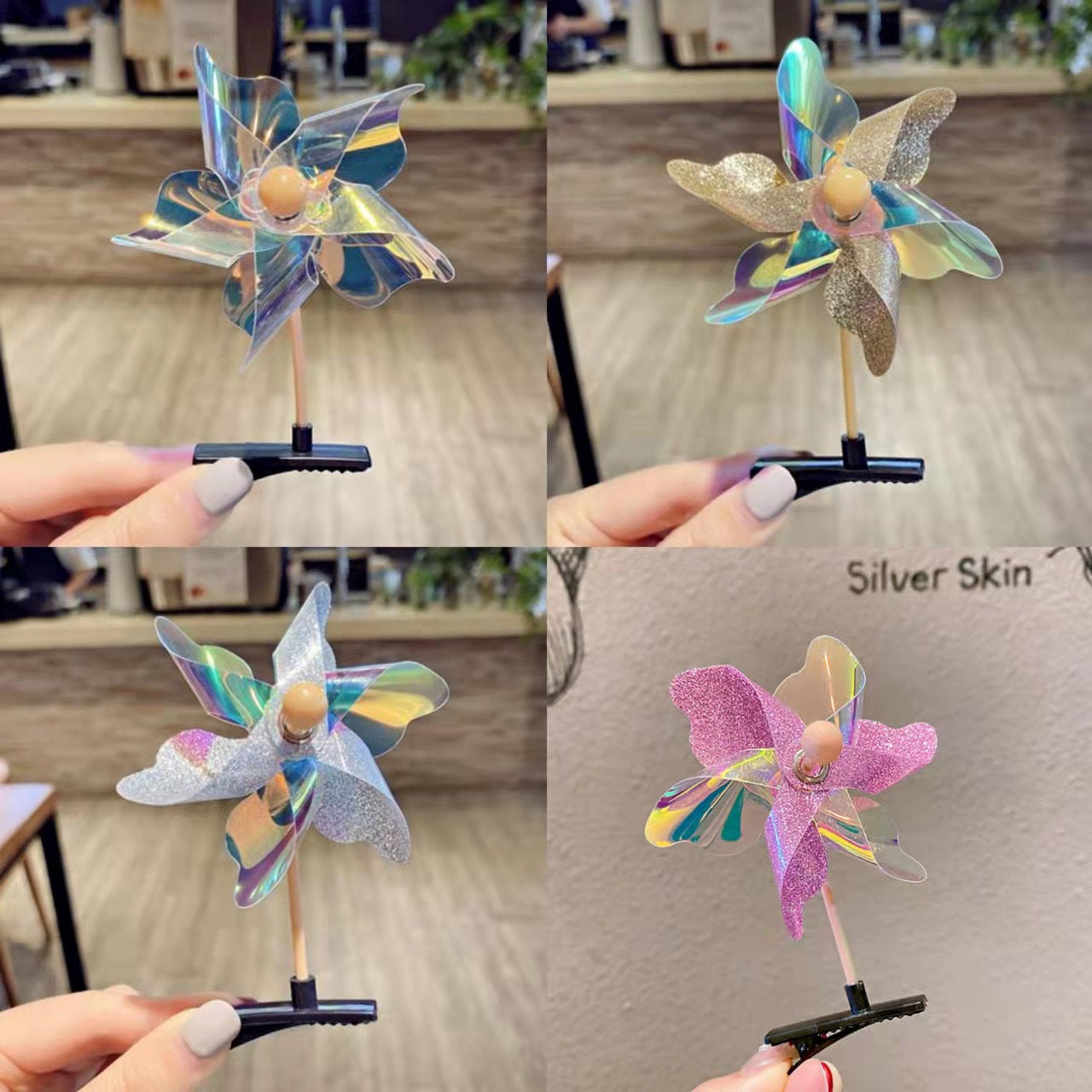 Colorful Windmill Barrettes Duckbill Clip Hairpin