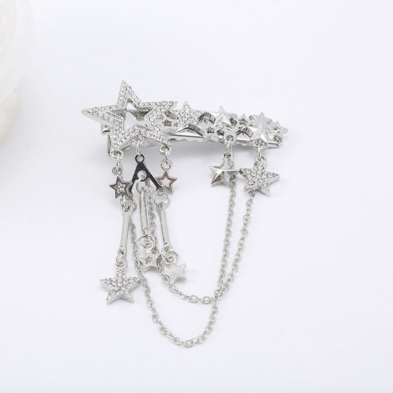 Women's Fashion Pentagram Tassel Hairpin