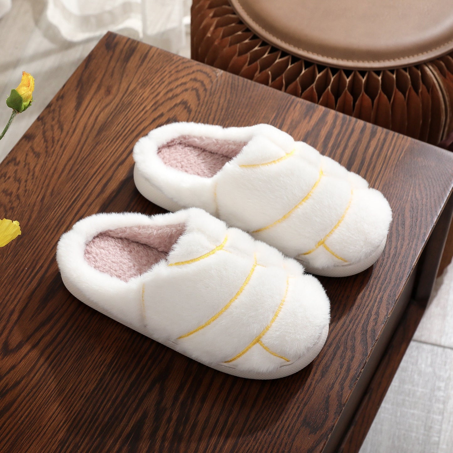 Cotton Slippers Male And Female Home Winter Warm Indoor Wool Sleeper