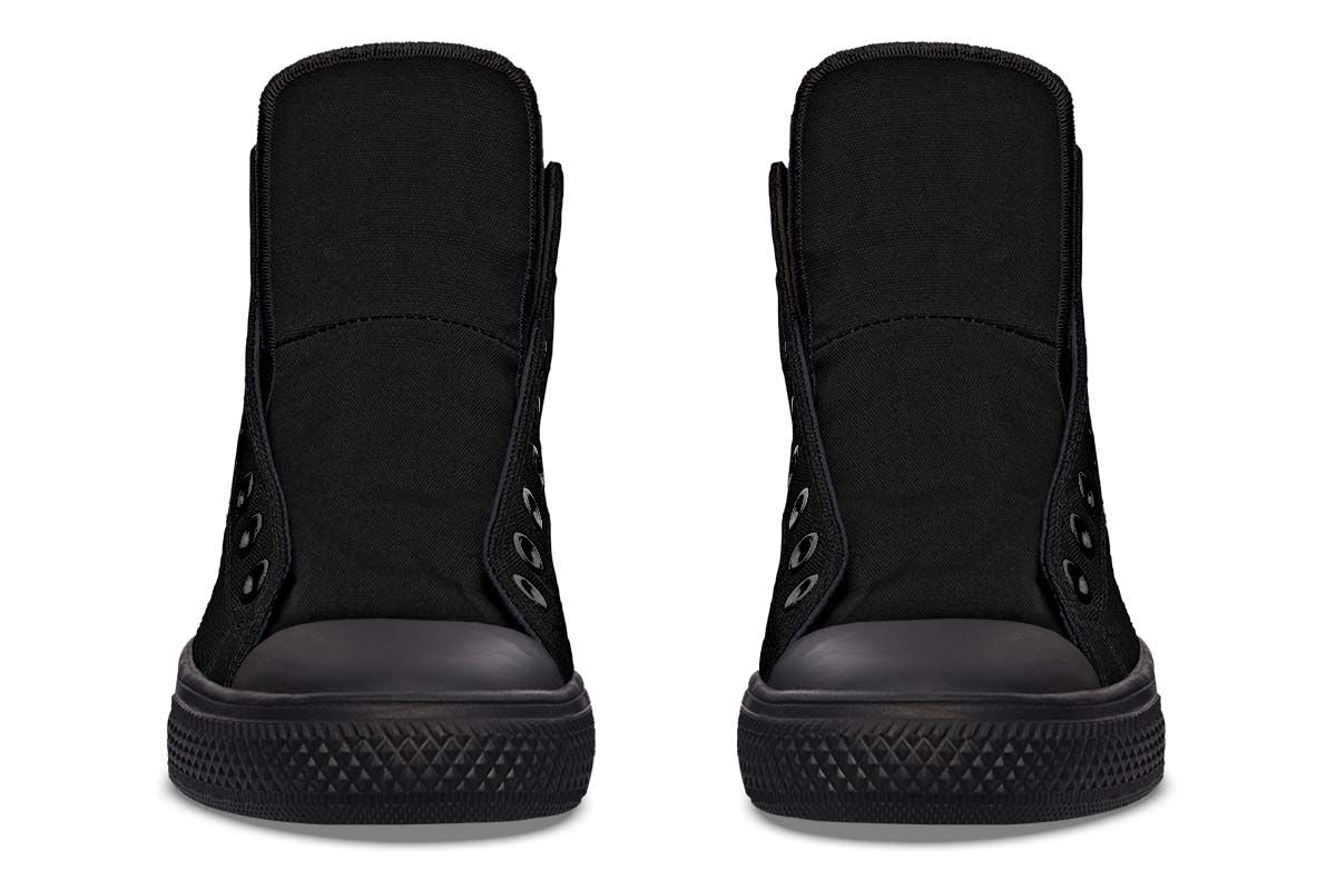 Men's And Women's Fashion Color Printing High-top Canvas Shoes