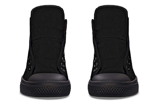 Men's And Women's Fashion Color Printing High-top Canvas Shoes