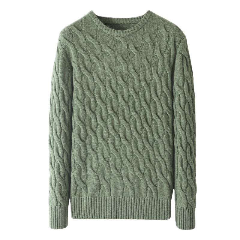 Rundhalset Sweater Casual Inderst Inde Herreskjorte