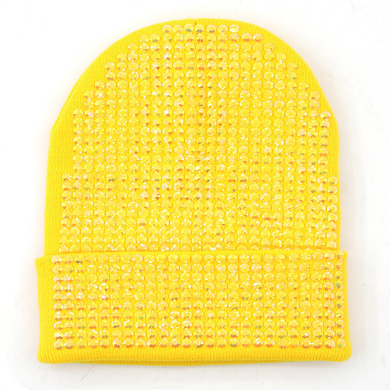New Diamond Solid Color Handmade Wool Hat