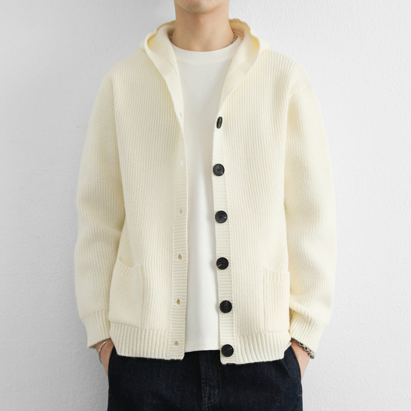 Korean-style Solid Color Trendy Casual Hooded Sweater