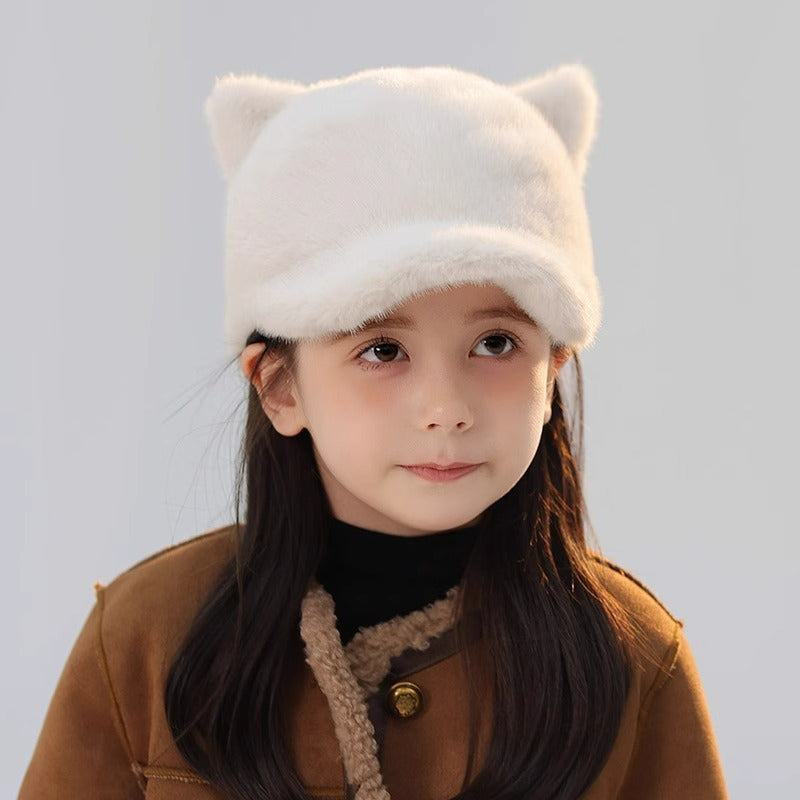 Children's Hat Thickened Warm Plush Baseball Cap