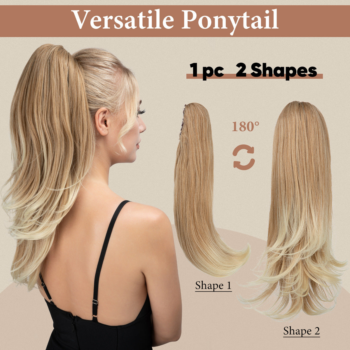 European And American Style Wig Women's Short Hair Ponytail