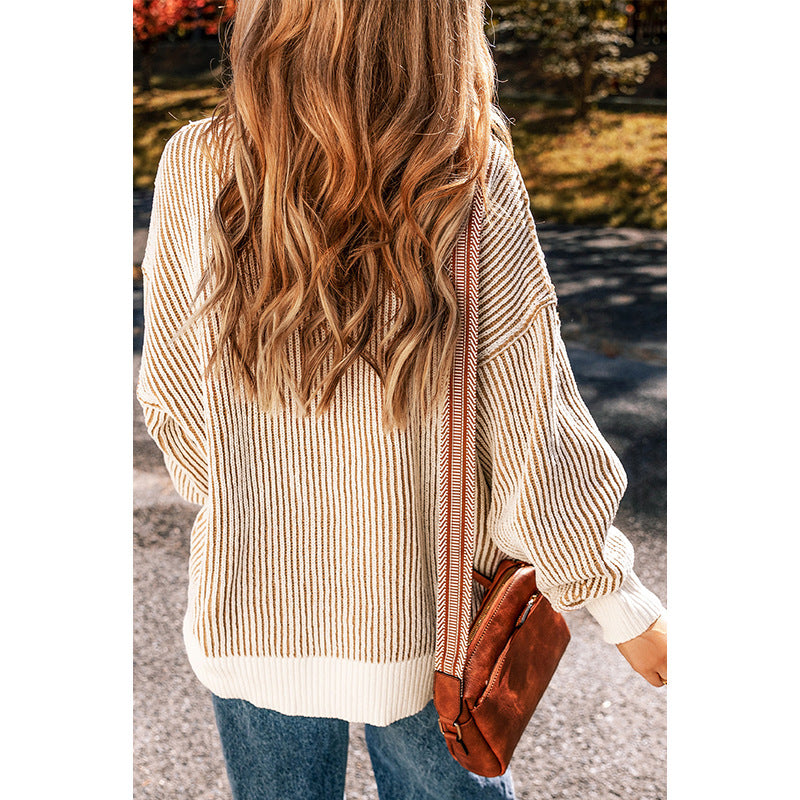 European And American Leisure Loose All-matching Jumper Top