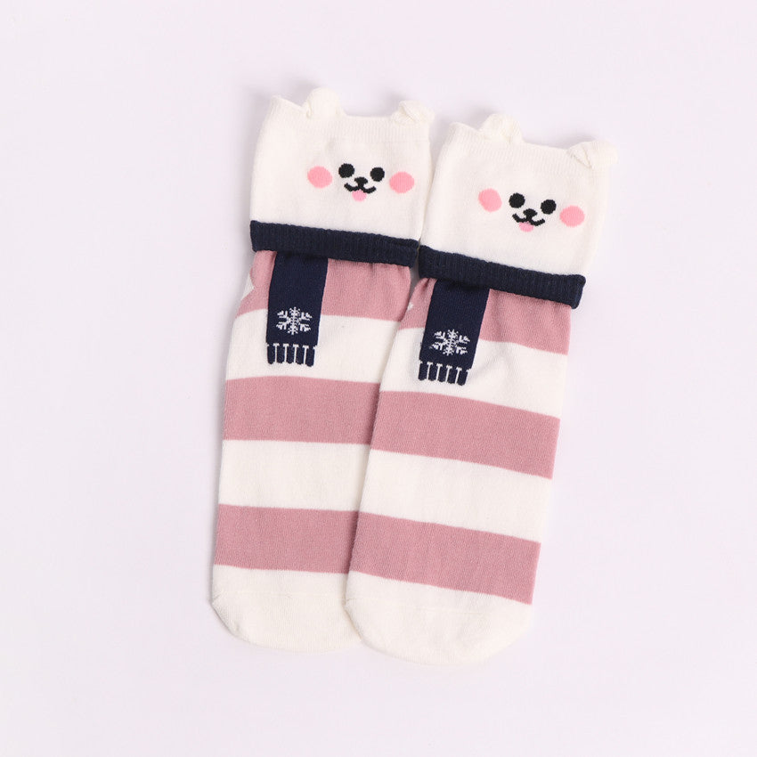 Puppy Cute Socks Christmas Socks In Tube