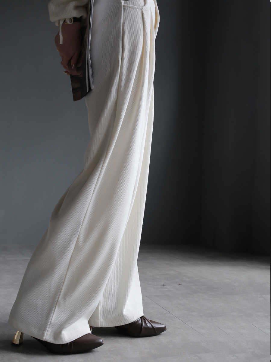 Corduroy Draping All-match Wide Leg Pants High Waist Straight Casual