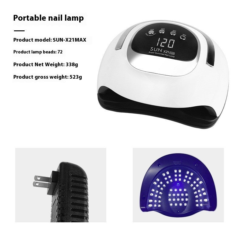Large Space Double Light Source Quick-drying Wear Nail Dryer