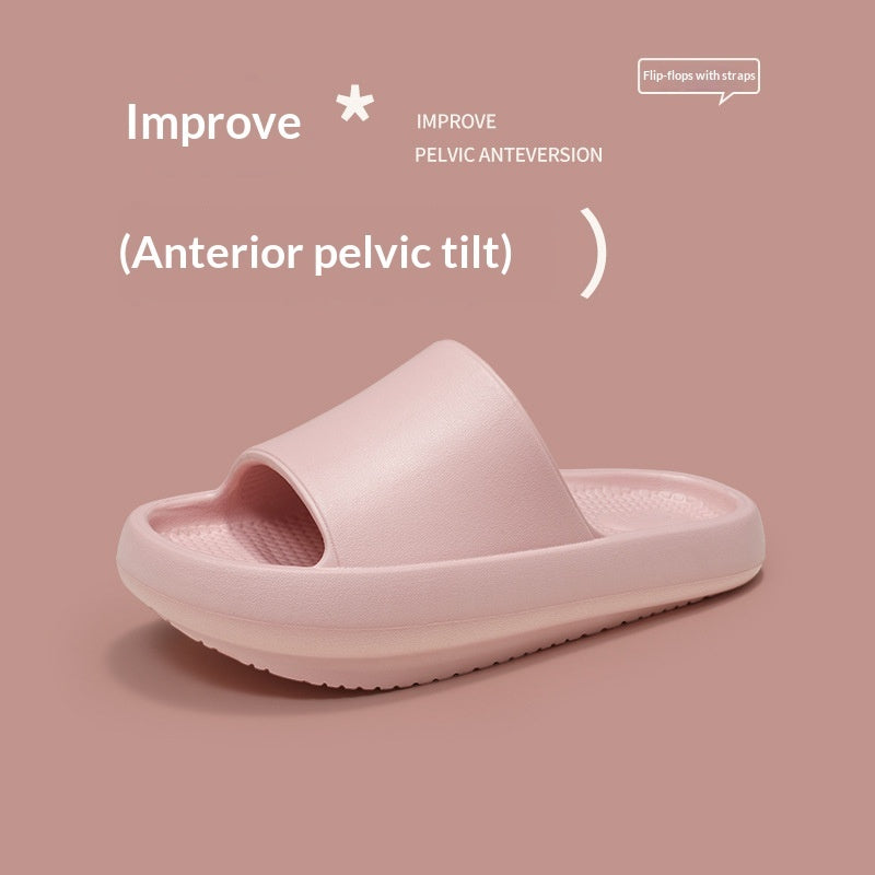 Ergonomic Low-heel Shoes For Correcting Anterior Pelvic Tilt Front-high Back-low Slippers