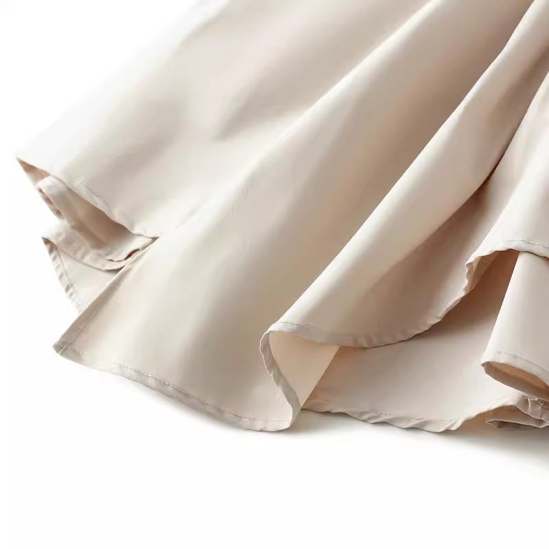 Super Hot Black White Pleated Midi Skirt