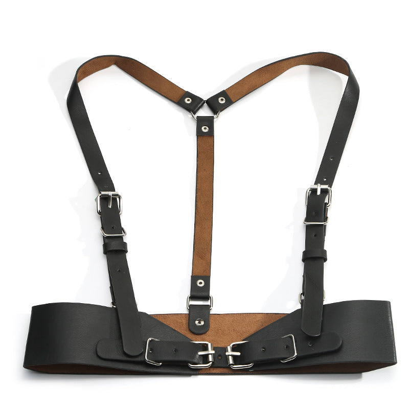 Women's Punk Suspenders With Skirt Girdle Belt