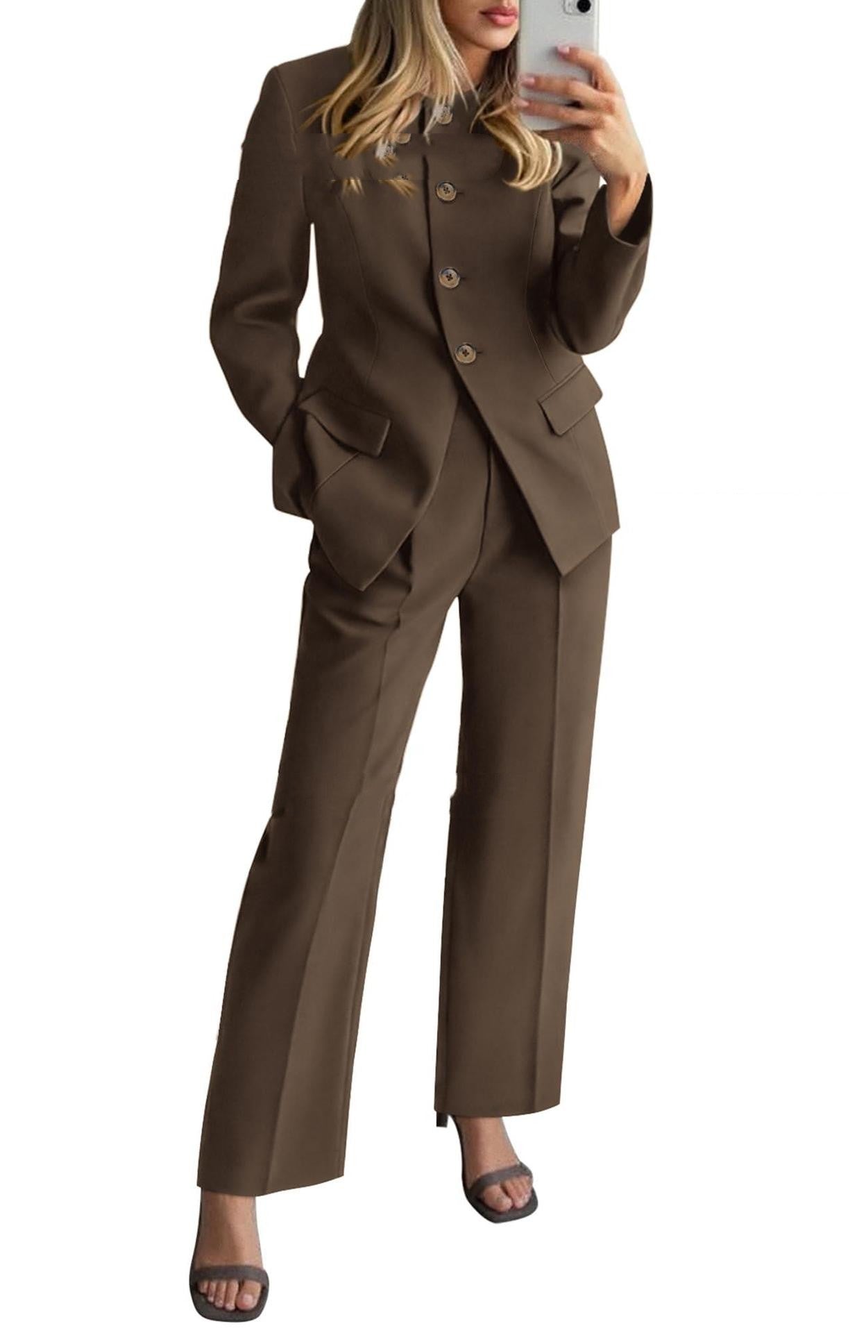 Pantsuit Workplace High-end Two-piece Set For Women