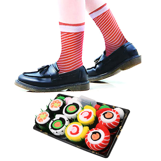 Street 4 Pairs Of Boxed Sushi Mid-tube Tide Socks