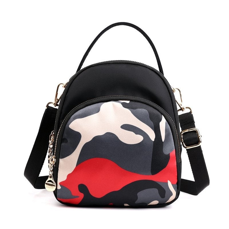 Women's Bags Small Outdoor Travel Backpack Crossbody Handbag Oxford Cloth Ethnic Style