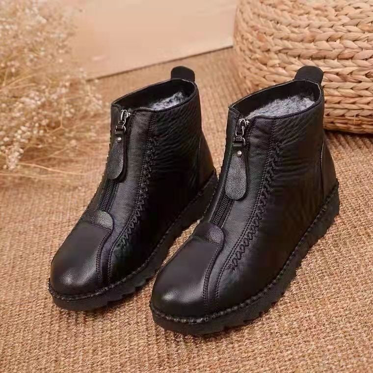 Winter New Cotton Shoes Women Plus Velvet Anti-skid To Keep Warm