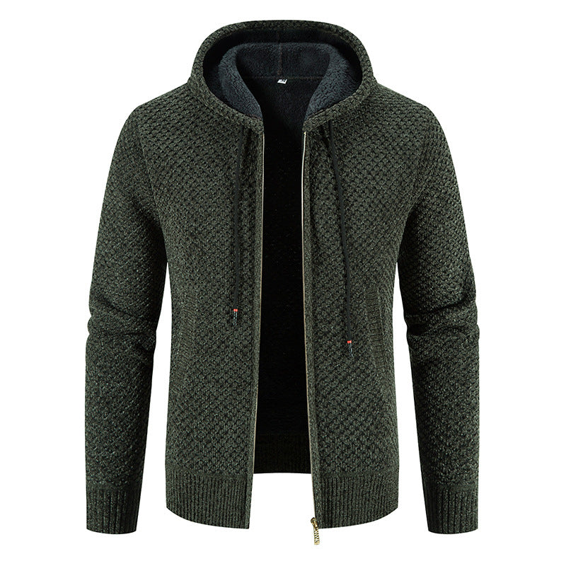 Sweater Men's Hooded Big Pineapple Sweater Plush
