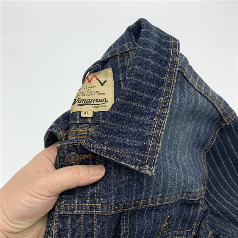 Denim Jacket Men's Cotton Baggy Coat