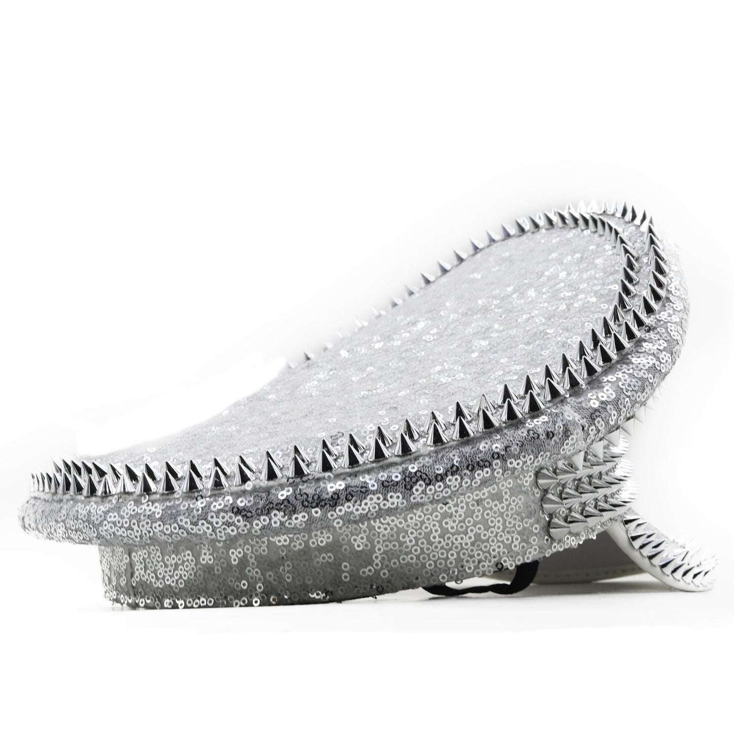 Ladies Wedding Hat Silver Sequins Studded Photography