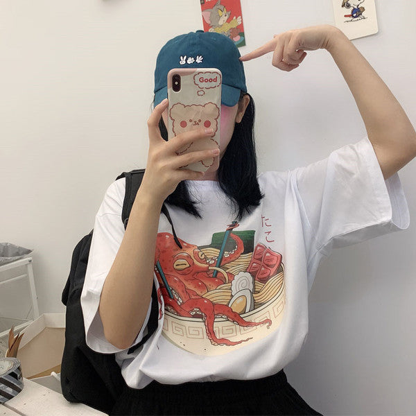 Female Spring And Summer All-match Loose Western Style Lazy Style Top