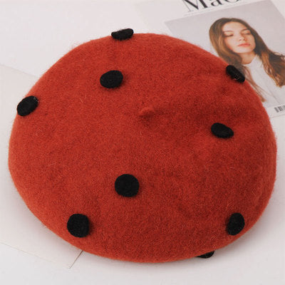 Children's Beret Autumn And Winter Parent-child Wool