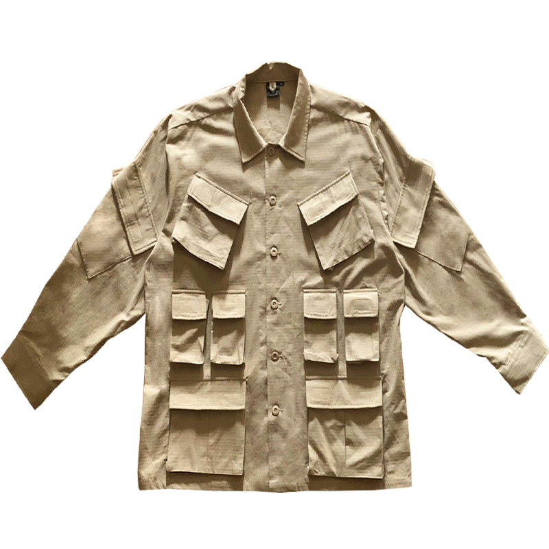 Heavy Industry Custom Spring And Autumn New Japanese Style Workwear Jacket Shirt
