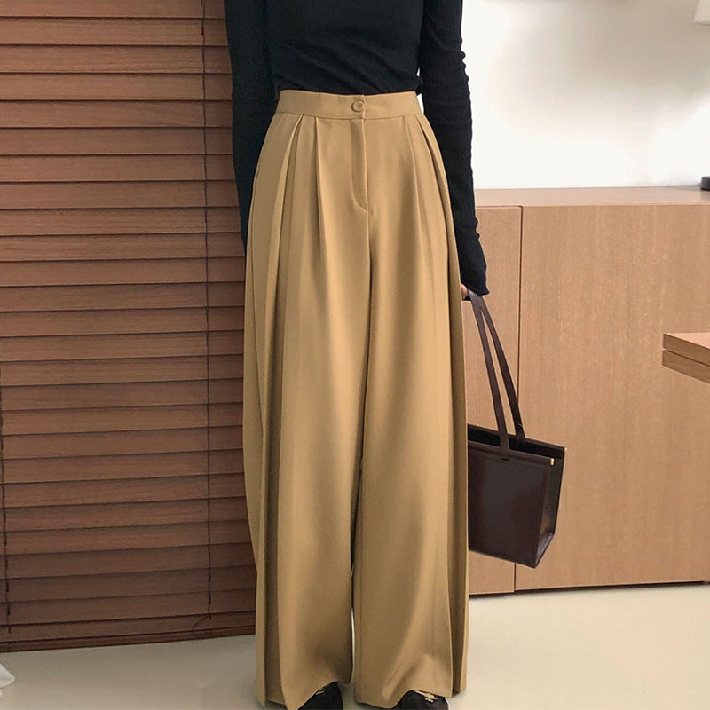 Designed Hanging Wide Leg Casual Pants