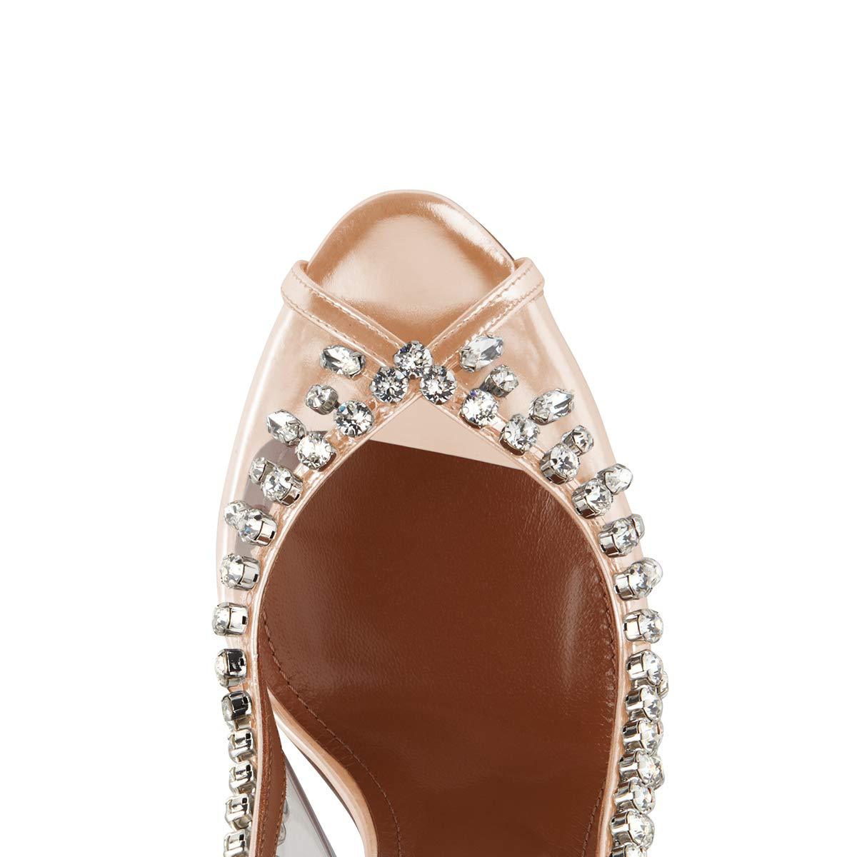 Fashion Stiletto Sandals Fish Mouth Rhinestone Foreign Trade High Heels