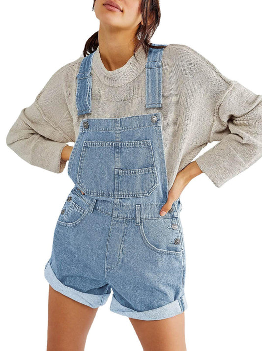 Løse Multi-pocket Skulderstrop Jeans