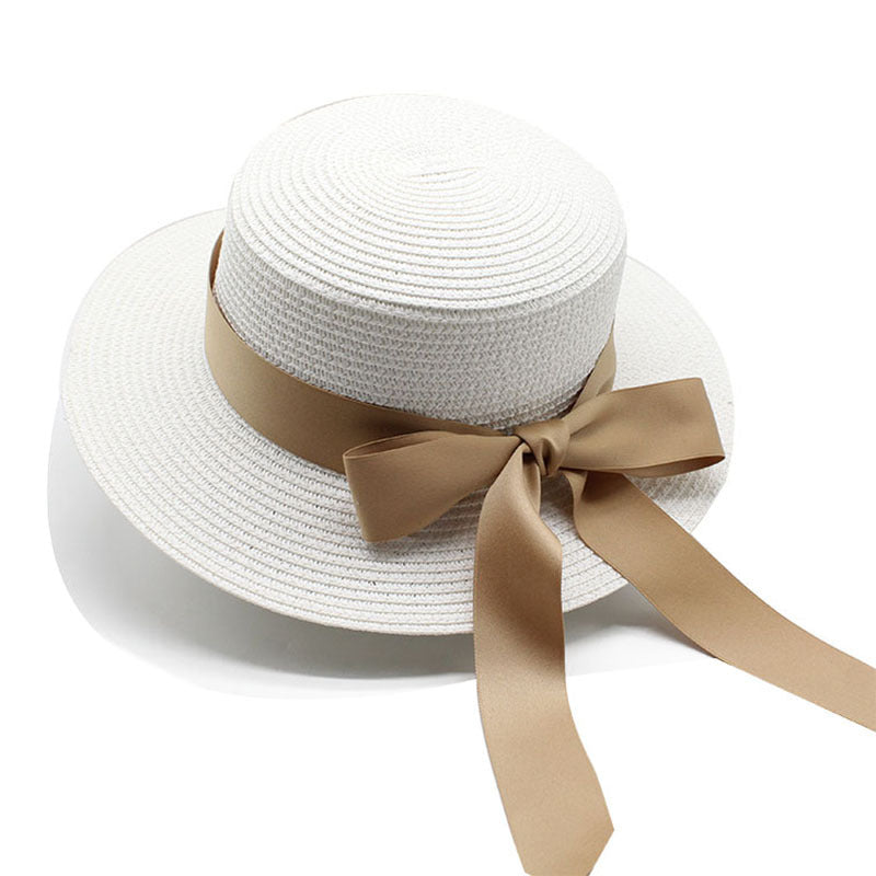 Summer Flat Brim Straw Hat Female Japanese And Korean