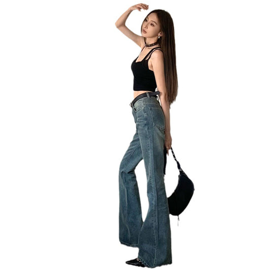 Temperament Wild Højtaljede Slankende Bootcut Bukser