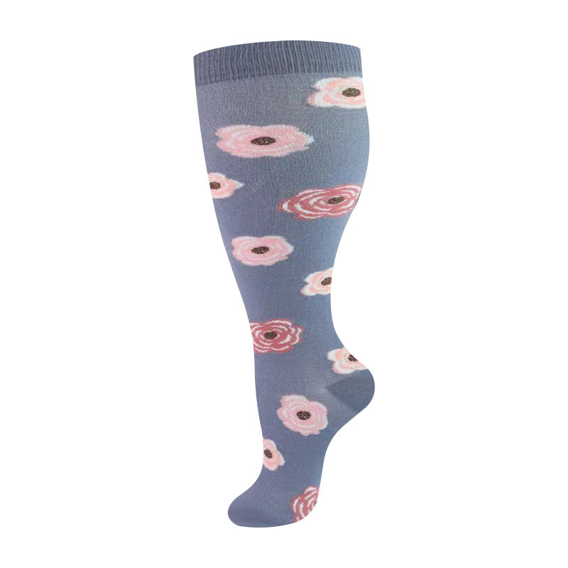 Plus-sized Sports High Elastic Plus-sized Long Tube Sports Calf Socks