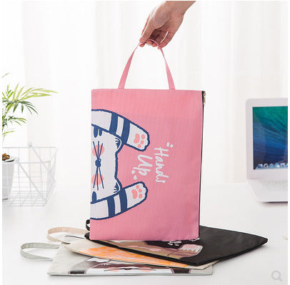 Creative Handheld Large Capacity Oxford Cloth File Bag