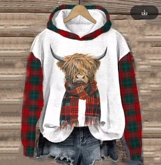 Women's Sweater 3D Digital Printing Animal Cat Oil Painting Pullover Hoodie