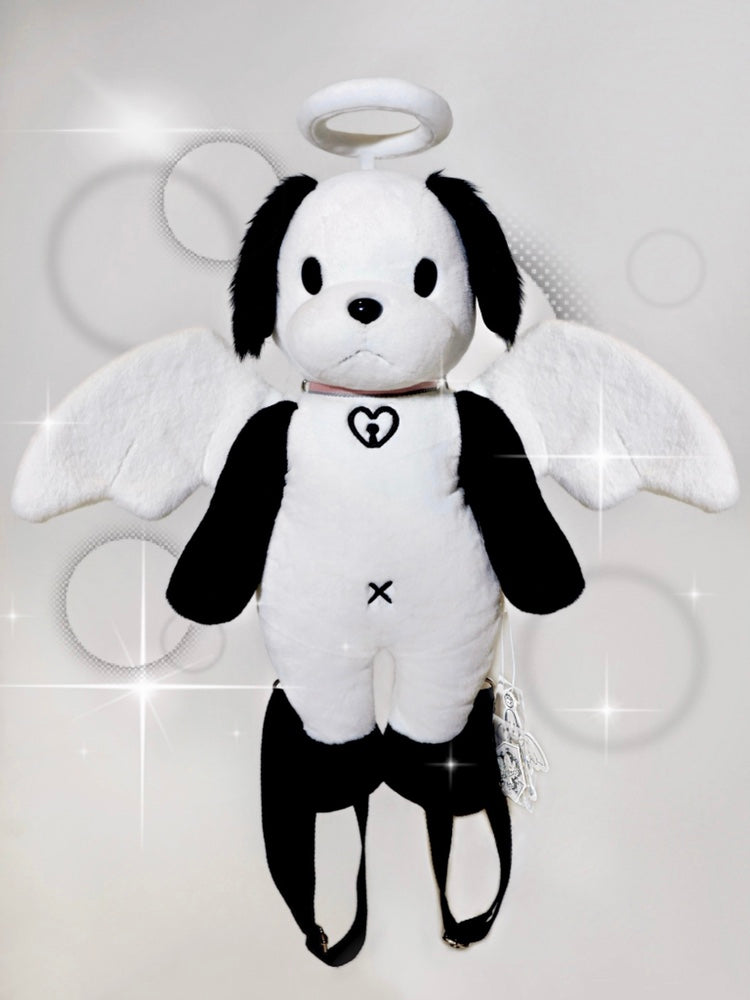 Angel Dog Plush Doll Backpack