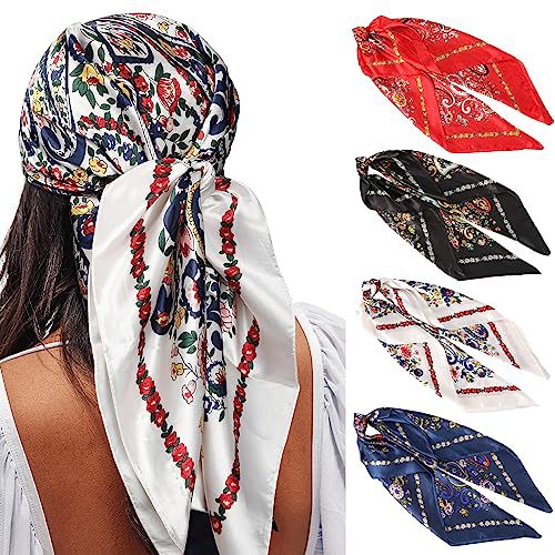 Square Printing Real Silk Scarf
