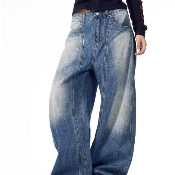 American Retro Wide Leg Loose Matchet Pants