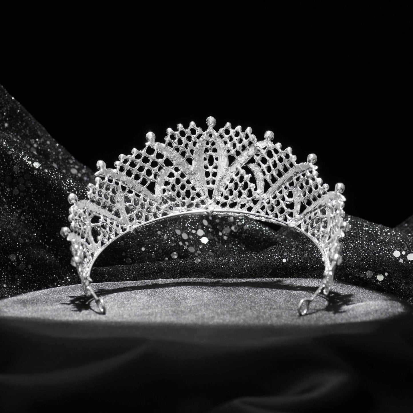 European And American Zircon Full Diamond Alloy Crown Headband