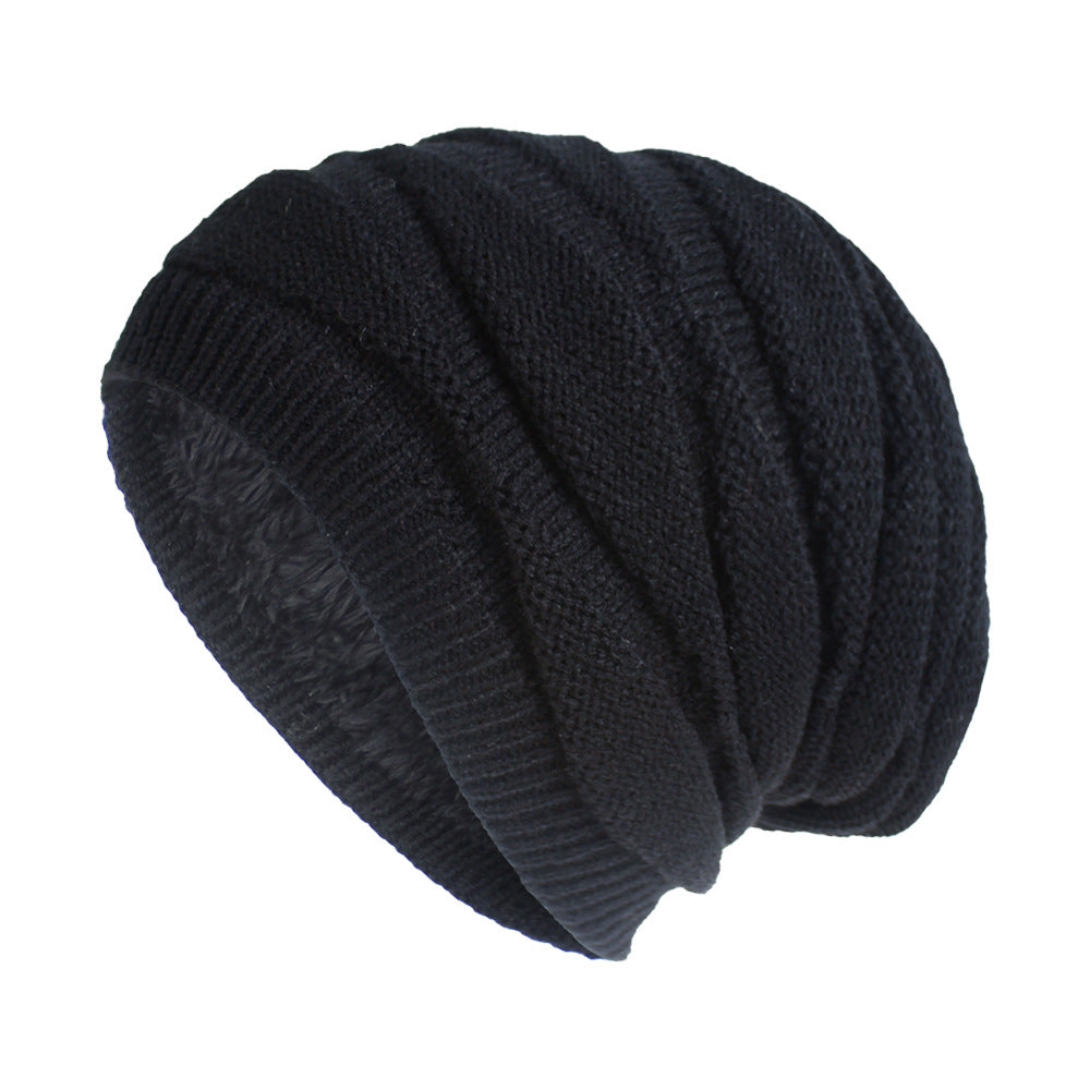 Men's And Women's Same Style Warm Fleece Wool Knitted Hat