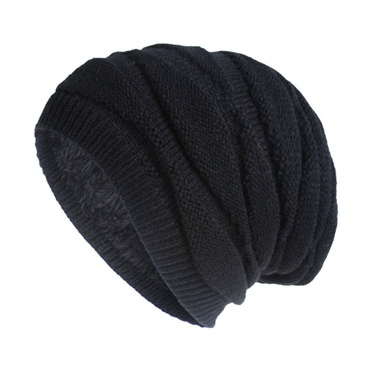 Men's And Women's Same Style Warm Fleece Wool Knitted Hat