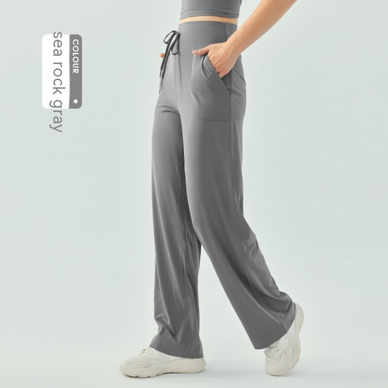Solid Color Fitness Running Quick-drying Thin Yoga Pants