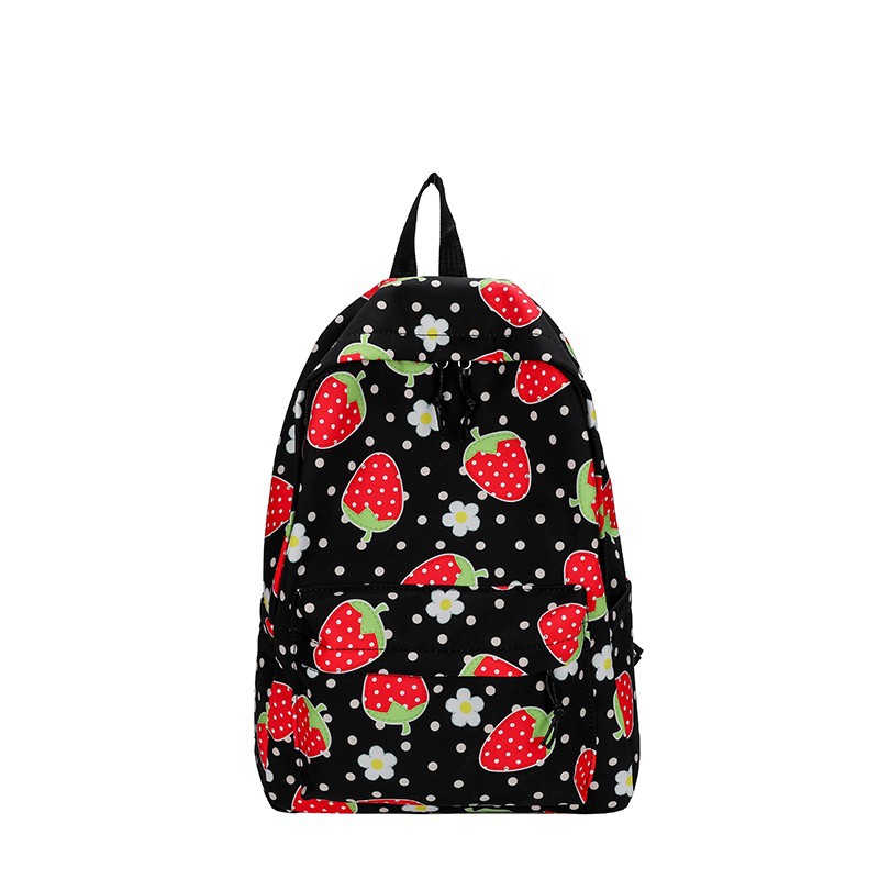 Fashion Canvas Backpack Cartoon Girl Cute Large Capacity Casual All-match Backpack