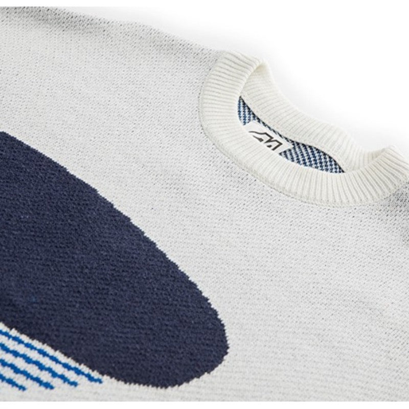 Autumn And Winter New Whale Jacquard Knitted Sweater For Men